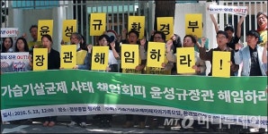 [사진]환경부 장관 해임 촉구 기자회견