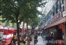 [사진]염천교 수제화거리 상가 화재