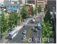 회현역~퇴계로2가 차로 줄이고 보행거리 조성