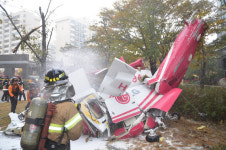 3년 전 오늘…강남 고급 아파트에 LG 헬기 충돌