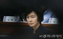 [사진]의원들 질의 듣는 최경희 전 총장