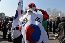 서울 도심 파출소에 불지르려 한 친박단체