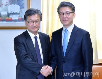 [사진]손잡은 한미 6자회담 수석대표