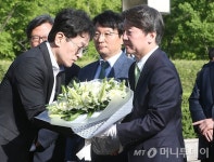 [사진]2.28 기념탑 참배하는 안철수 후보