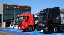 현대차 엑시언트 스페이스 전주 선보여..상용차 판매·고객편의 제공