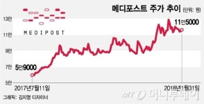 사상 최대 실적 메디포스트, 바이오株 훈풍 바톤 이어받나