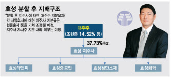 이사진 확정 속도 내는 효성 지주사 전환