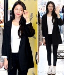 설현의 블랙 앤 화이트 패션…깔끔한 캐주얼룩