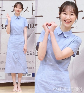 이유영, 하늘색 원피스로 청순하게…