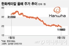 한화케미칼, 태양광 사업 집중에도 주가는 '갸우뚱'