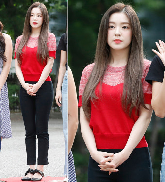 레드벨벳 아이린, 발랄한 레드 포인트 룩…