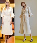 이방카 방한 원피스 한국 디자이너 옷이었다