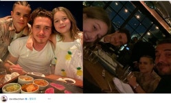 한국 사랑 베컴, 미국서도 가족과 김치 외식