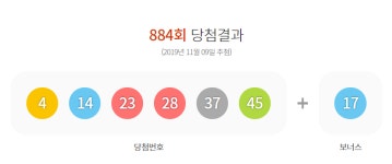 당첨금 18억 로또 884회 당첨번호·대박 명당은?