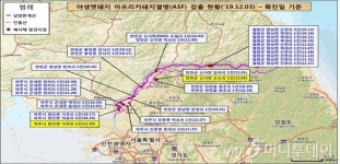 파주·연천 발견 멧돼지 폐사체서 아프리카돼지열병 검출