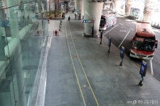 [사진]썰렁한 인천공항 버스정류장