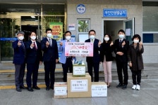 백석대-백석대학교회, 천안 신안동주민센터에 마스크 1500개 기부
