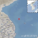 강원 동해 북동쪽 102㎞ 해역서 규모 2.1 지진