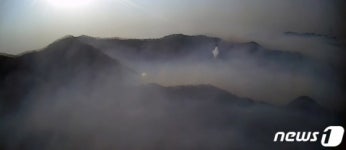 안동 하화마을 인근서 이틀째 산불, 30만평 태워