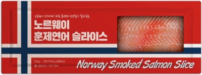 [신상품라운지]신세계푸드 대용량 노르웨이 훈제연어 슬라이스