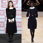 하지원, 런웨이 오른 프릴 원피스 착용…"어디 거?"