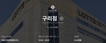 롯데백화점 구리점, 정전으로 조기 영업 종료