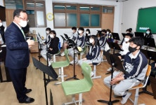 [사진] 김석준 부산교육감 강서구지역 학교 신학기 운영 점검
