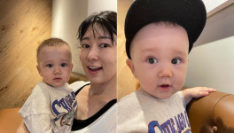 사유리, 아들 젠과 알찬 주말…앞머리가 말해준다 육아 고충