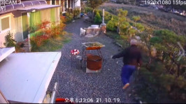 모르는 남자가 삽 들고 마당에 침입, 우리 개 죽인다며 뒤쫓아