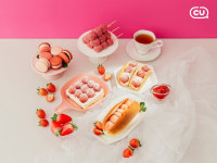 CU, 생딸기 밀키번 출시…딸기 디저트 라인업 완성