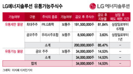 LG에너지솔루션 유통물량 10%도 안된다…품절주 되나