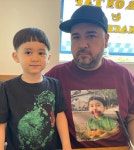 샘해밍턴 아들 벤틀리 뺨에 손자국이…맞은 거 아녜요 무슨 일?