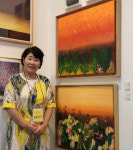 김순복 작가, 서울 아트페어서 한지 콜라주 유화 전시