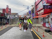 광주송정역 주변 광산로가 예술의 거리로…하늘 뒤덮은 스트링아트
