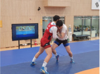 현대아이티, 국가대표 레슬링 훈련장에 스마트보드 공급