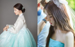 티아라 지연♥황재균, 오늘 결혼…눈부신 웨딩 화보 공개