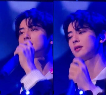 '눈물' 보인 차은우, 故 문빈 보내고 태국 일정 소화 중 울컥