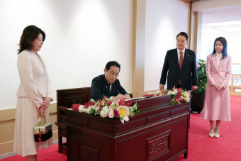 尹대통령·김건희 여사, 기시다 부부와 2시간 '관저 만찬' 어떻게?