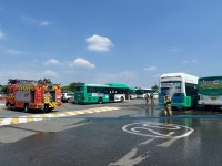 부천도시공사, 고강공영차고지 전기버스화재 모의훈련 실시