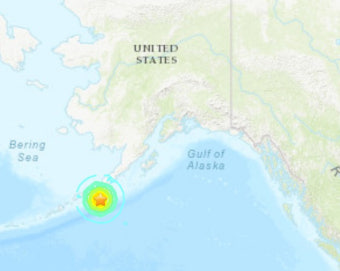 알래스카 반도에 규모 7.4 지진…