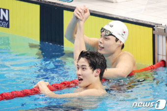 자유형 200m 황선우 금·이호준 동…'박태환 키즈들' 대돌풍