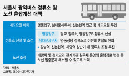 퇴근길 광역버스 대란 서울 명동입구 2개 정류소 새로 만든다