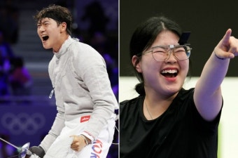 갤플립6만 받는게 아니야…'첫 금메달' 오상욱·오예진, 1400만원 시계도