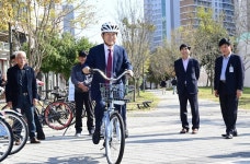 진주시 공유 자전거 하모타고 18일 시범운영