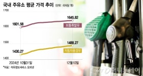 탄핵 정국-환율 급등, 원유 수입費↑... 주유소 기름값 쑥