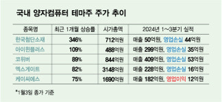 1987% 폭등 뒤 기다리는 건…양자 테마주 실적 까보니 적자 수두룩