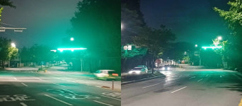 신호등이 눈에 확 띄네 안양시, 박달로 호현삼거리에 LED 장치 설치