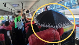 양산이 대세라지만…버스 안에서 활짝, 시민들 의견 갈렸다