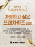 미카도스시, 가맹하고 싶은 프랜차이즈 300 5년 연속 선정
