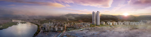 IPARK현대산업개발, 262가구 춘천 리버뷰 아이파크 7월 분양